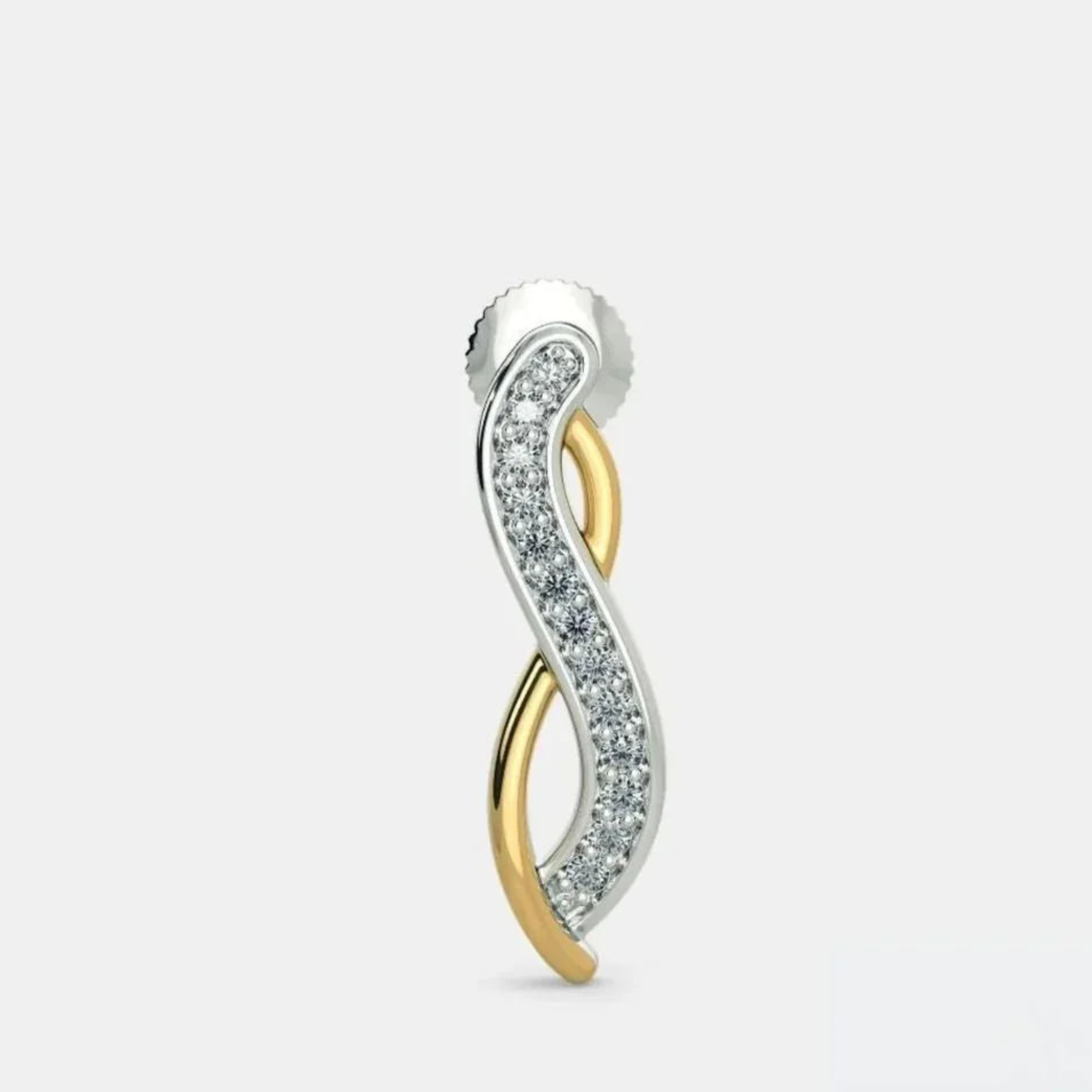 Twisted Diamond Earrings