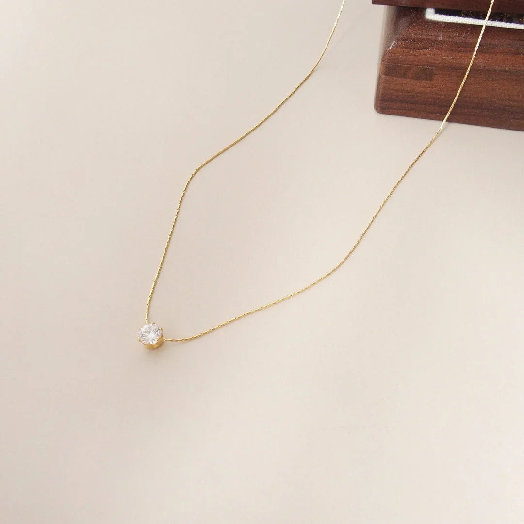 One Diamond Necklace